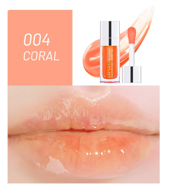 Transparent Lip Gloss Glass Oil 2 in 1