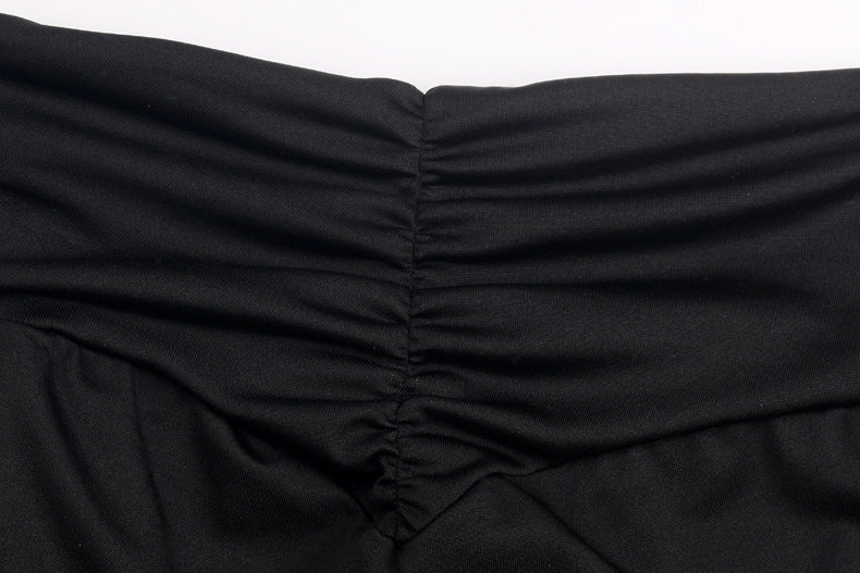 Ladies Slim Butt Lift Solid Color Yoga Pants