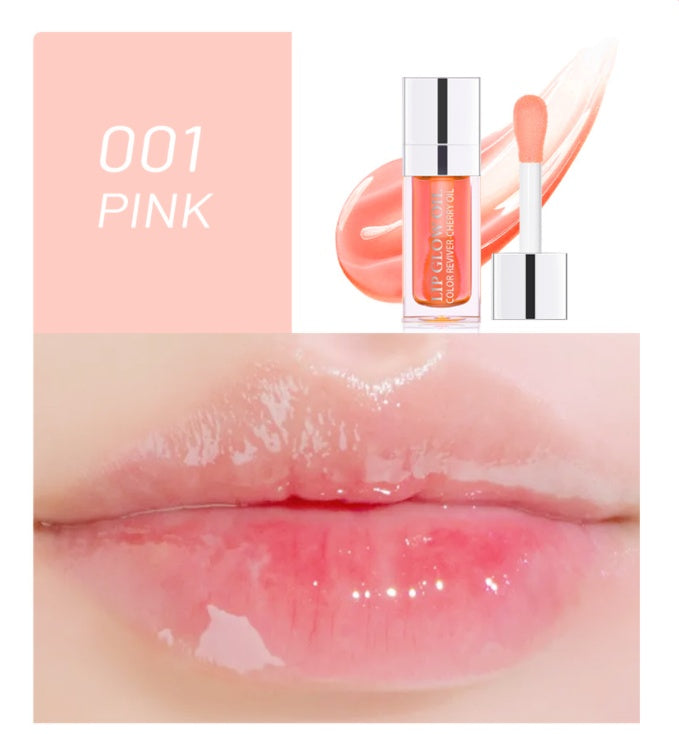 Transparent Lip Gloss Glass Oil 2 in 1