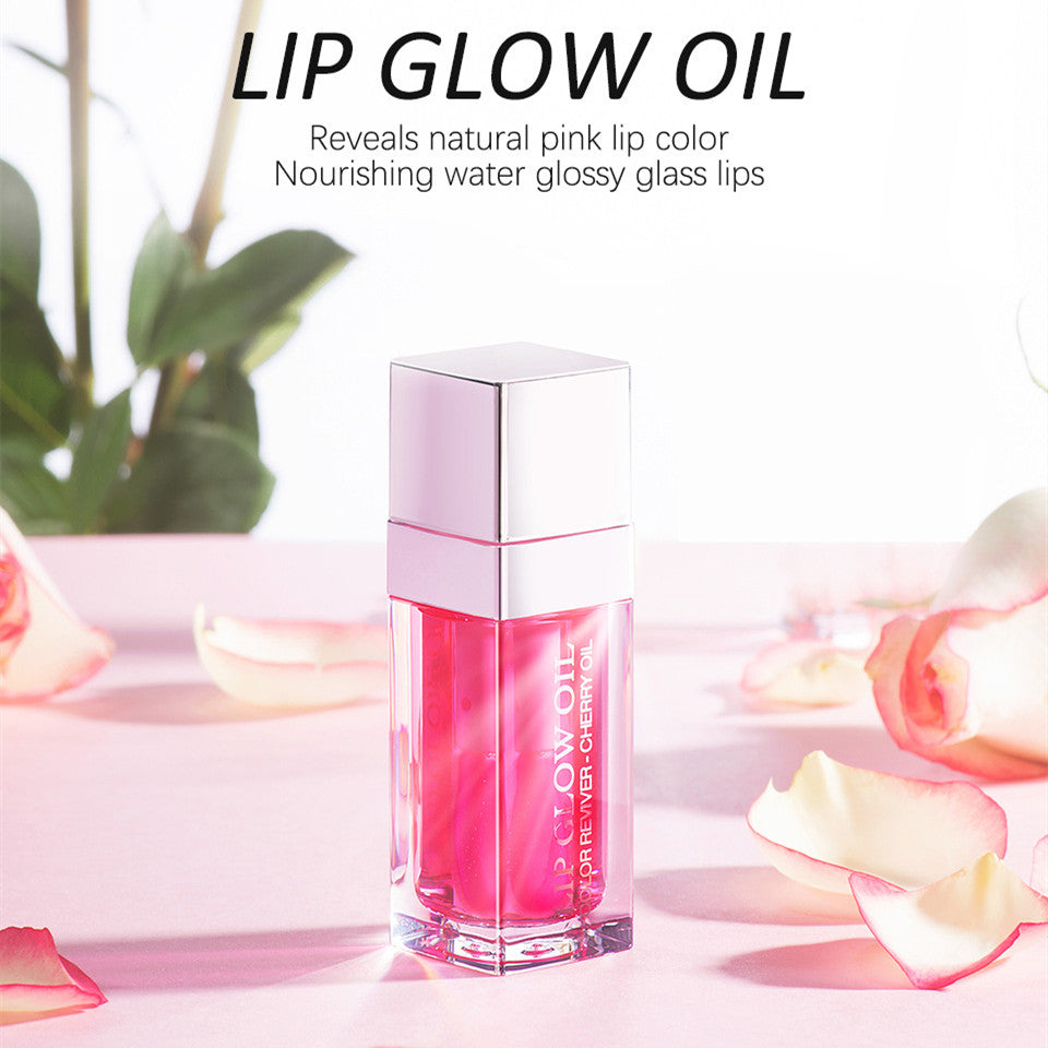 Transparent Lip Gloss Glass Oil 2 in 1