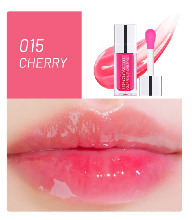 Transparent Lip Gloss Glass Oil 2 in 1
