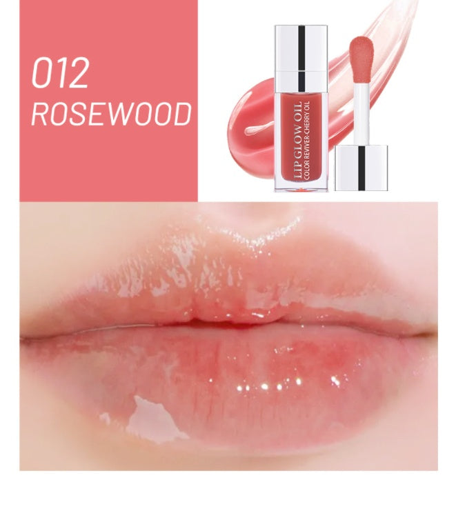 Transparent Lip Gloss Glass Oil 2 in 1